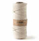 Preview: GARN & MEHR | macrame cotton Cord, cotton cord natural-white