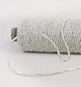 Preview: bakers twine, silver-natural white