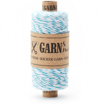 bakers twine turquoise-white